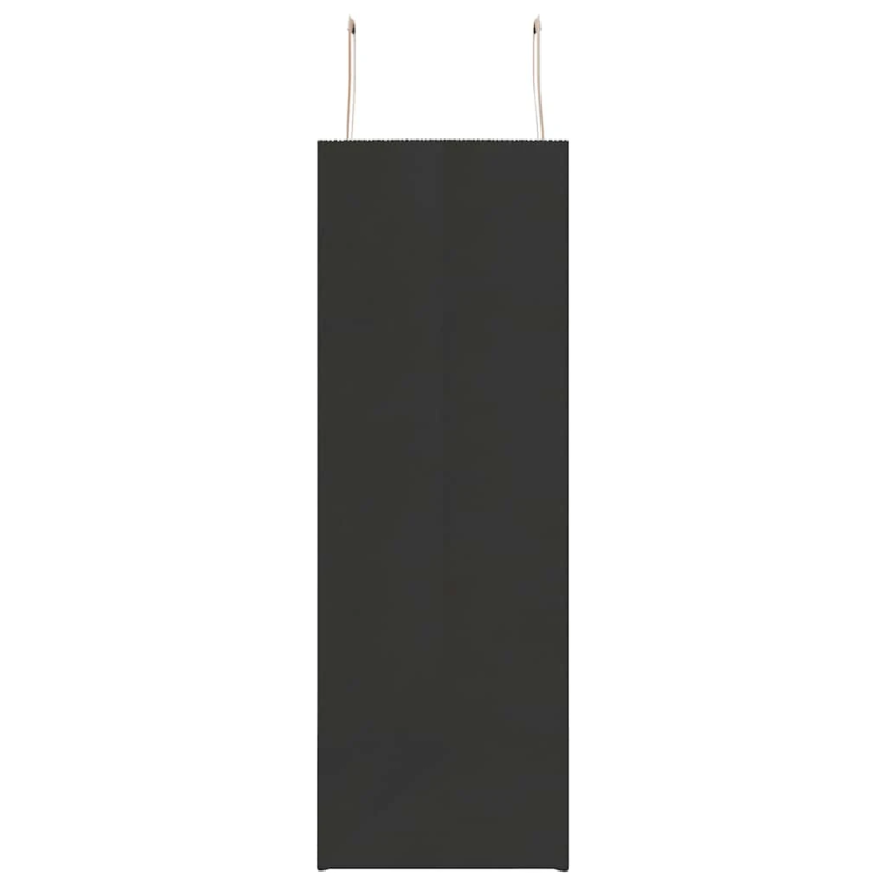 vidaXL papīra maisiņi 250 gab. ar rokturiem, melni, 45x17x48 cm