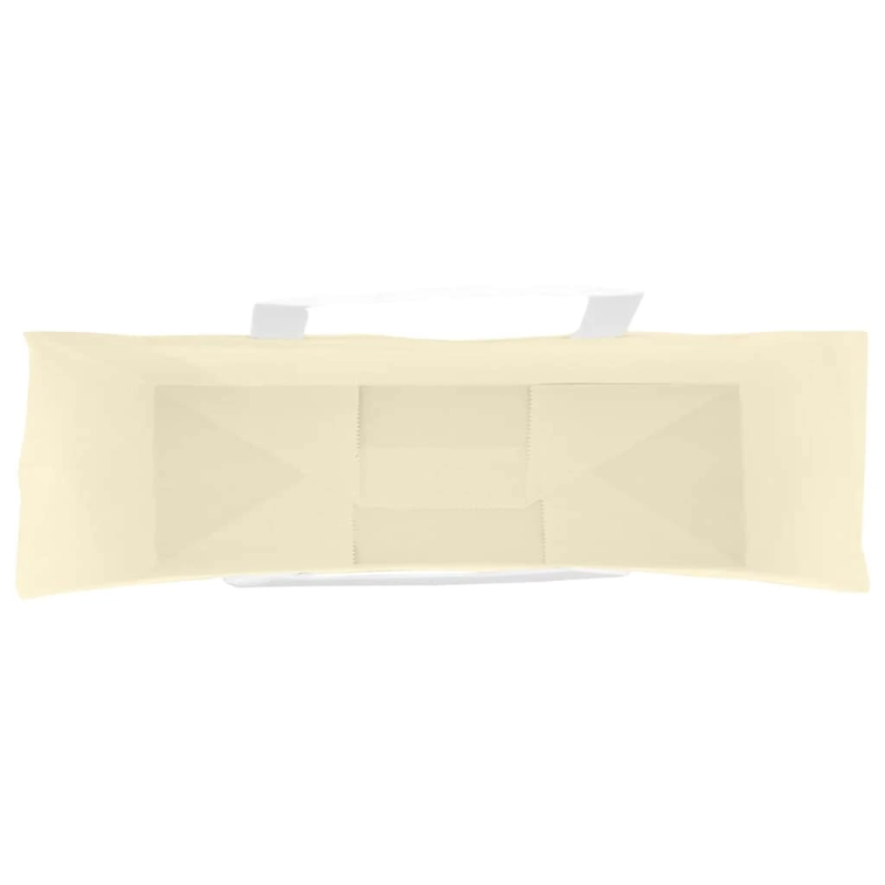 vidaXL papīra maisiņi 250 gab. ar rokturiem, dzelteni, 54x15x49 cm