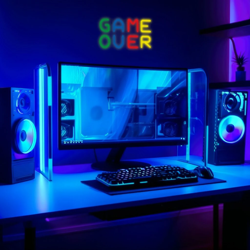 Manta SNL102MT Style Neon Lights GAME OVER