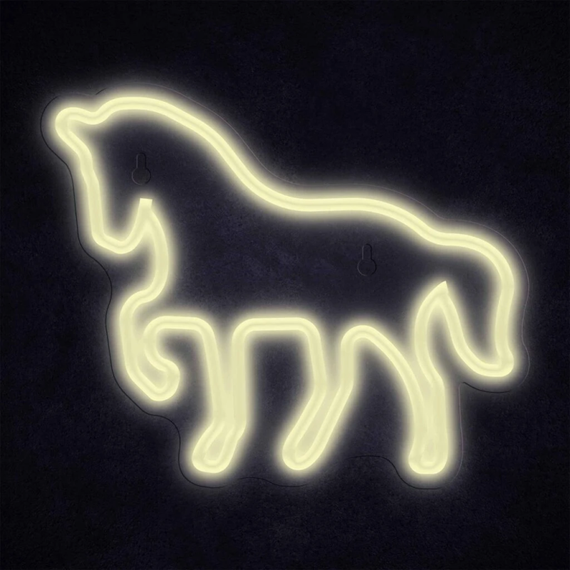 Manta SNL103WH Style Neon Lights HORSE White