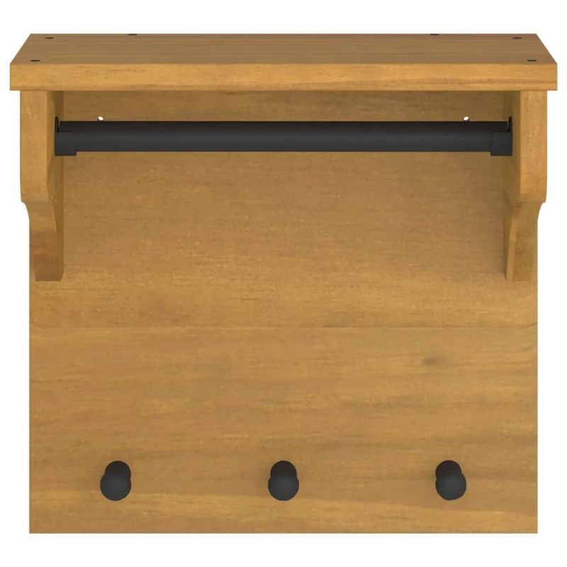 vidaXL Pie sienas stiprināms mēteļu pakaramais SANDNES 43x30x42 cm