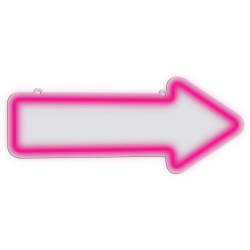 Manta SNL107PK Style Neon Lights ARROW pink