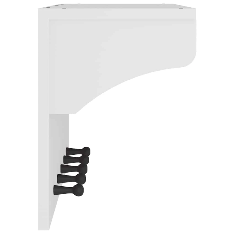 vidaXL sienas mēteļu pakaramais, SANDNES, balts, 87x30x42 cm, priede