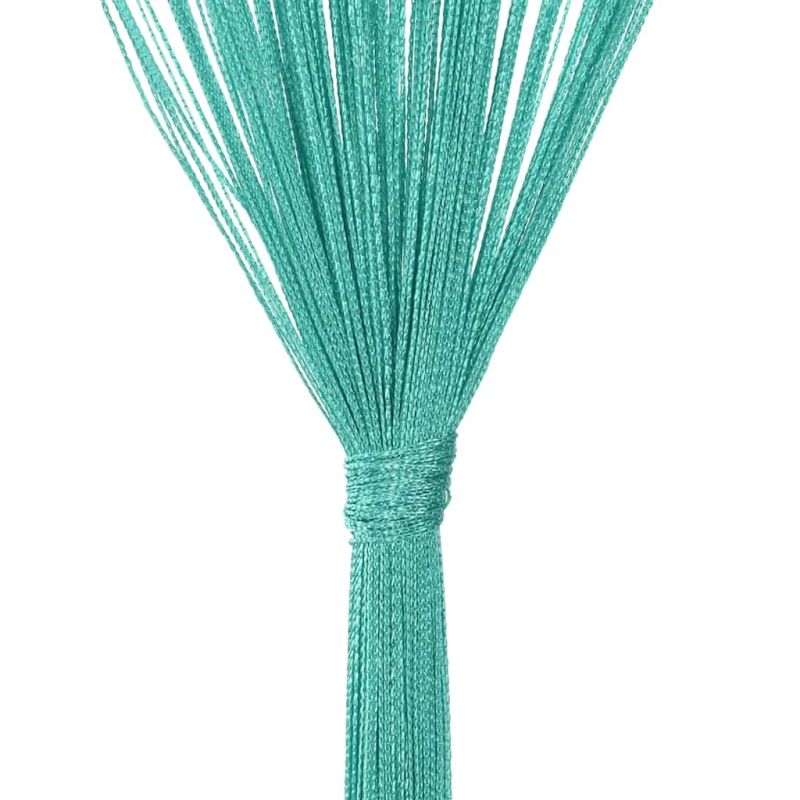 vidaXL bārkšu aizkari, 2 gab., 140x250 cm, tirkīzzili