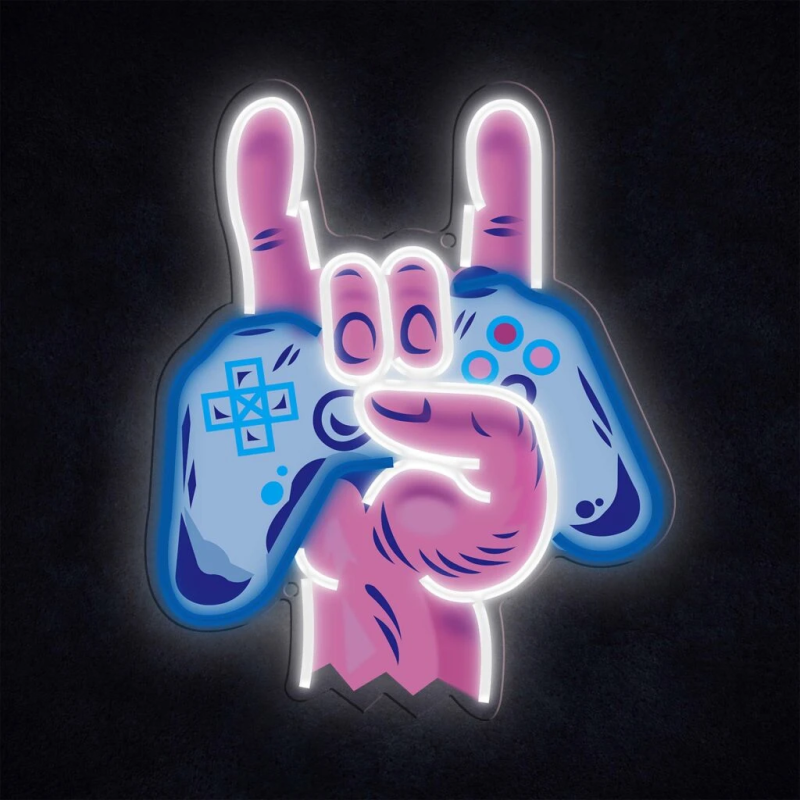Manta SNL109MT Style Neon Lights HAND WITH GAMEPAD