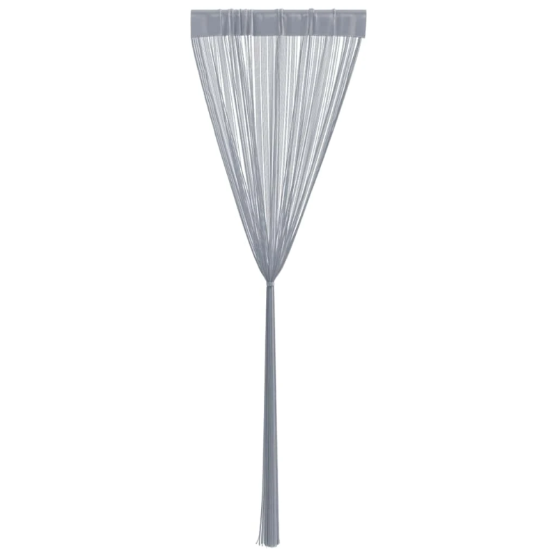 vidaXL bārkšu aizkari, 2 gab., 140x250 cm, gaiši pelēki