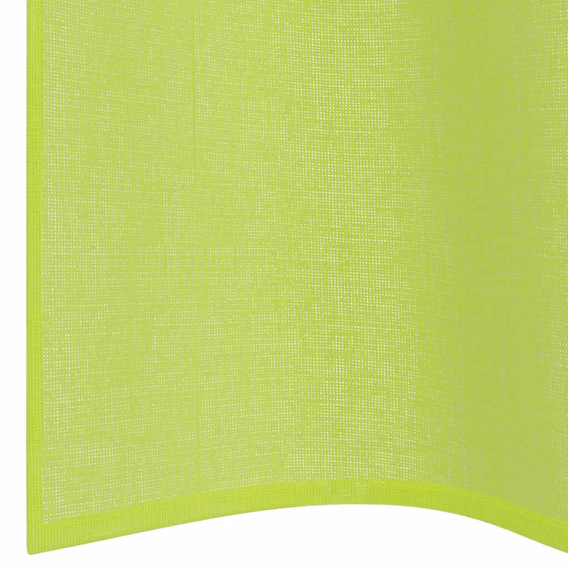 vidaXL Voile aizkari ar starplikām 2 gab Apple Green 140x140 cm