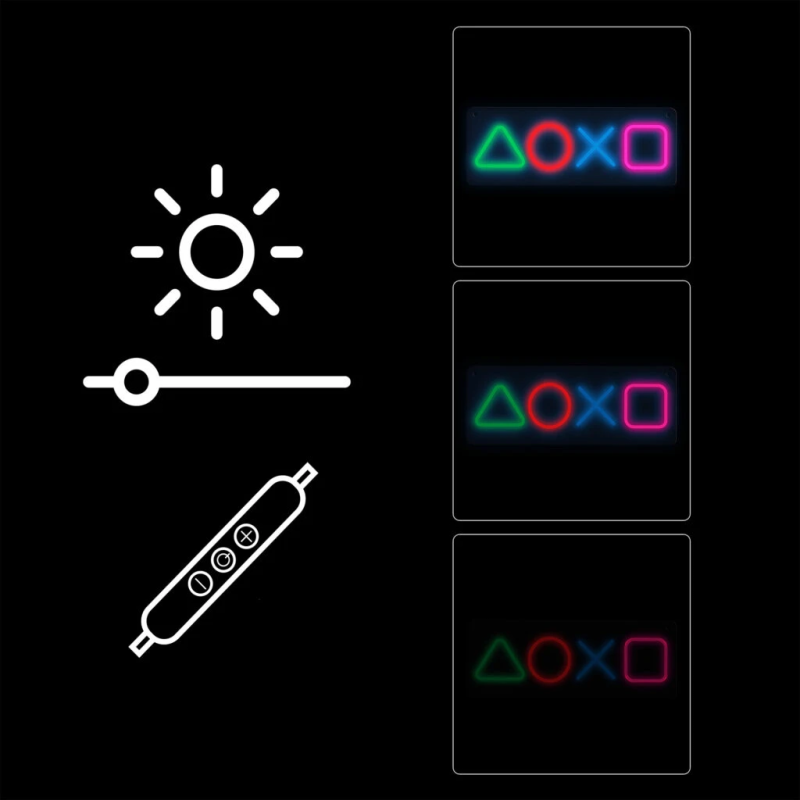Manta SNL111MT Style Neon Lights GAMING SYMBOLS