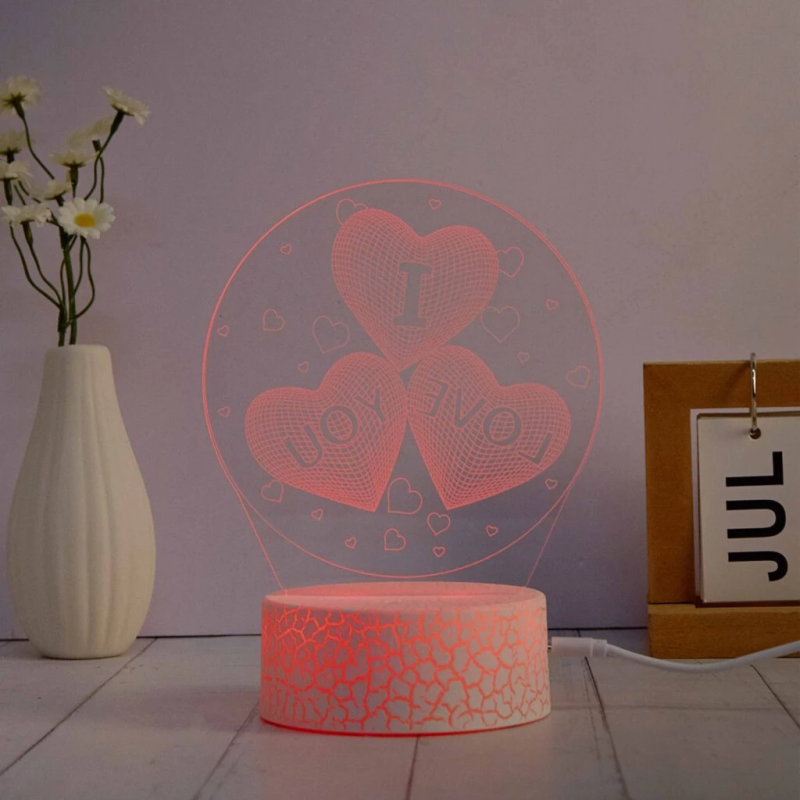 Manta SNL115RGB LED lamp Light decoration Heart RGB 3D