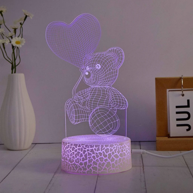 Manta SNL115RGB LED lamp Light decoration Heart RGB 3D