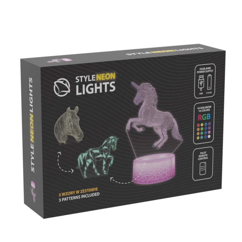 Manta SNL116RGB LED lamp Light decoration Horses RGB 3D