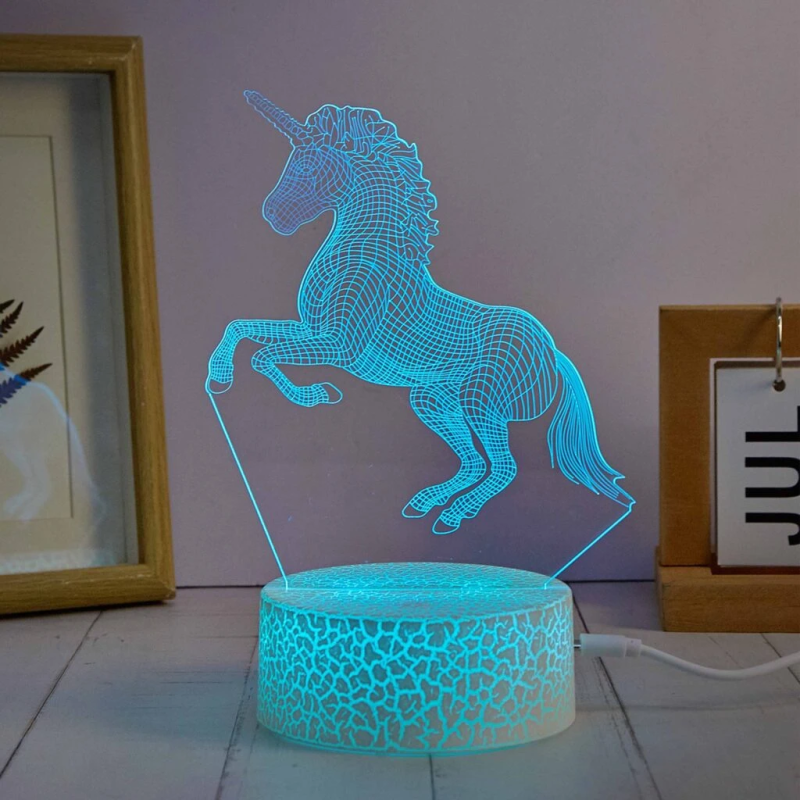 Manta SNL116RGB LED lamp Light decoration Horses RGB 3D