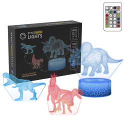Manta SNL117RGB LED lamp Light decoration Dinosaurs RGB 3D