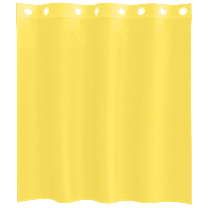vidaXL voile aizkari ar starplikām, 2 gab., dzelteni