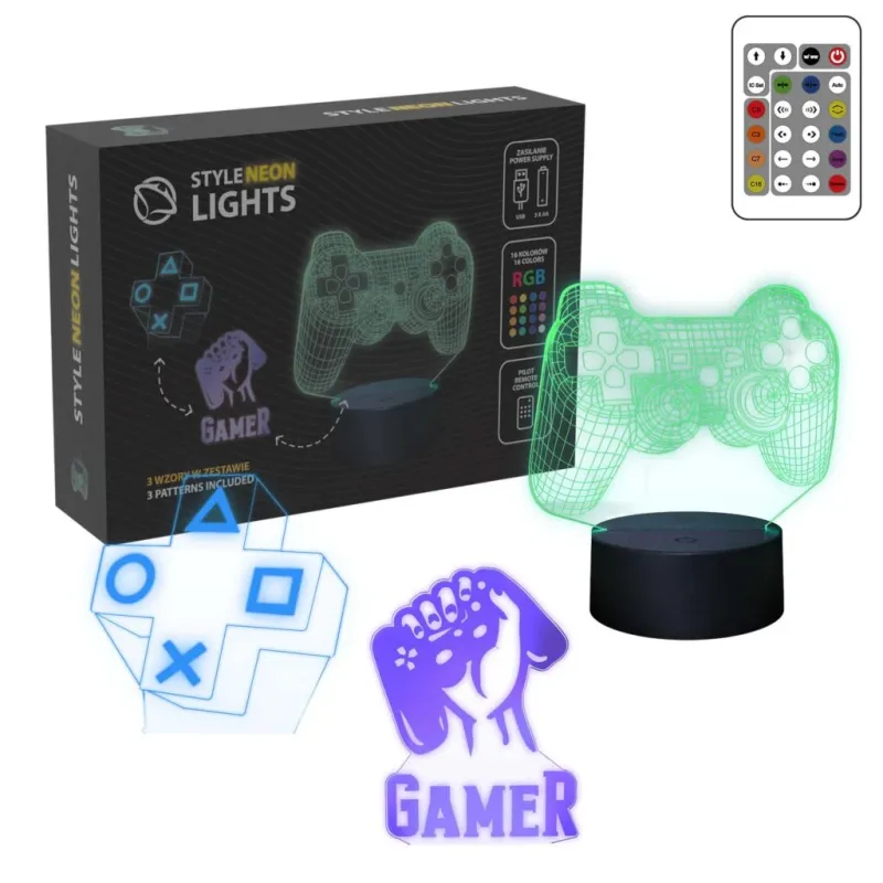 Manta SNL122RGB LED lamp Light decoration Game 2 RGB 3D