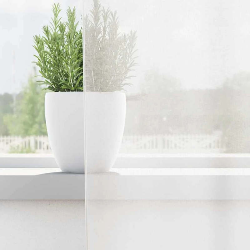 vidaXL Voile aizkari ar cilpām 2 gab Balts 140x260 cm