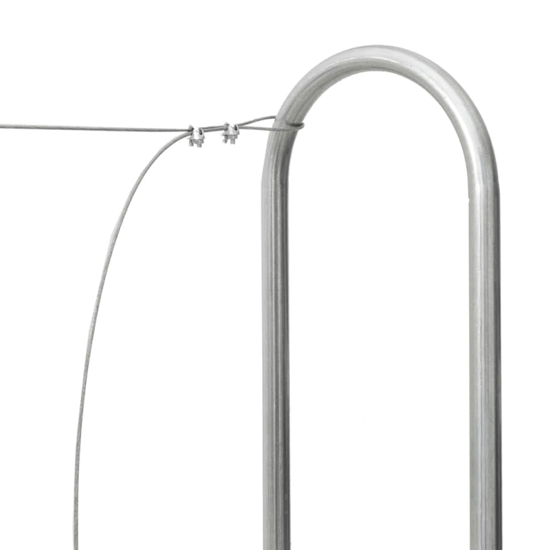 vidaXL malkas uzglabāšanas statīvs, 200x25x150 cm, cinkots tērauds