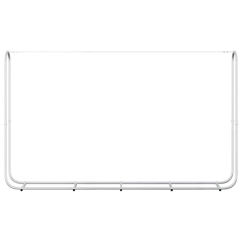 vidaXL malkas uzglabāšanas statīvs, 250x25x150 cm, cinkots tērauds