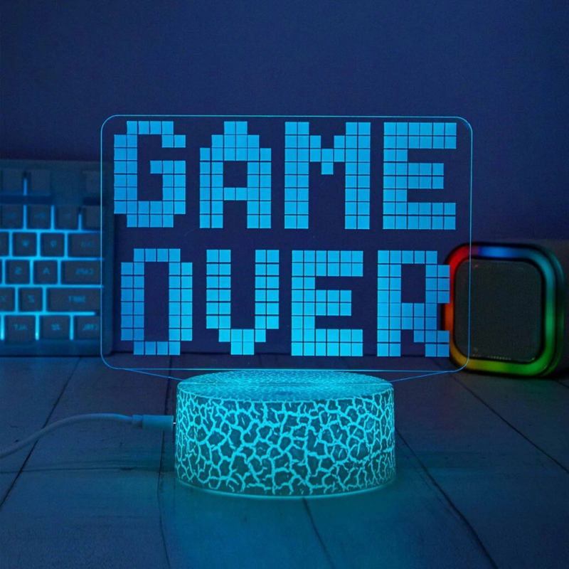 Manta SNL123RGB LED lamp Light decoration Game 3 RGB 3D