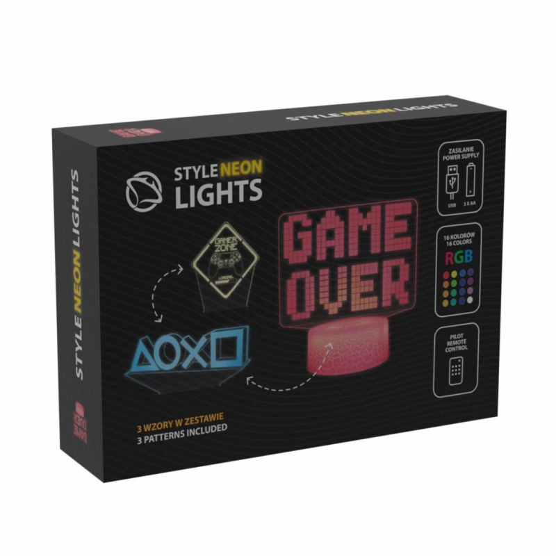 Manta SNL123RGB LED lamp Light decoration Game 3 RGB 3D