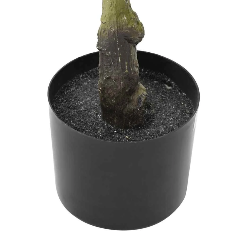 vidaXL mākslīgais fikuss, 30 lapas, 125 cm, zaļš