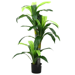 vidaXL mākslīgais dracaena koks, 36 lapas, 120 cm, zaļš