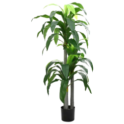 vidaXL mākslīgais dracaena koks, 36 lapas, 180 cm, zaļš