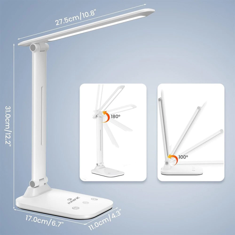 Hawk HW-LAMP01 Desk Lamp White