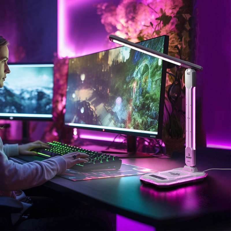 Hawk HW-LAMP04 Desk Lamp White