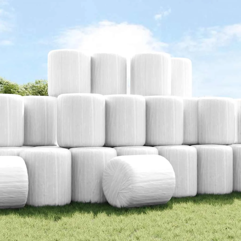 vidaXL lauksaimniecības elastīga plēve, balta 25 µm 75 cm x 1500 m