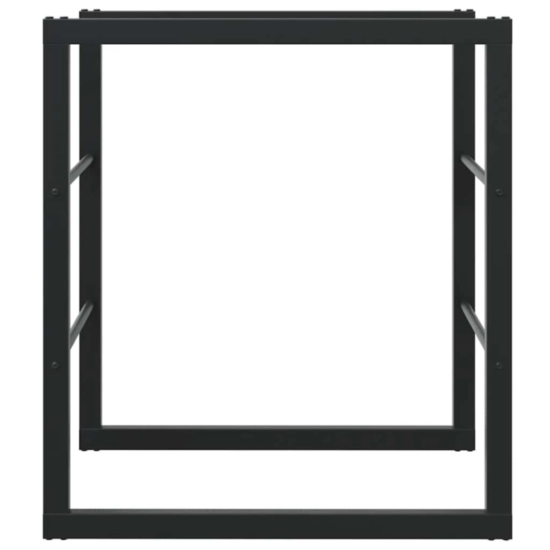 vidaXL Malkas plaukts Melns 55x30x61 cm Tērauds