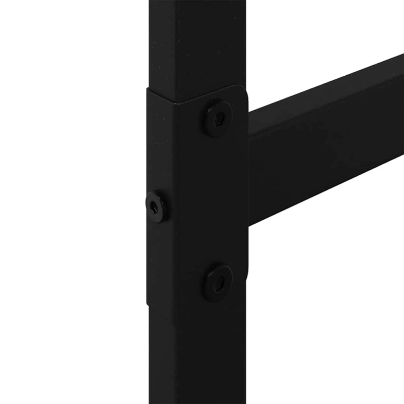 vidaXL Malkas plaukts Melns 50x30x209 cm Tērauds