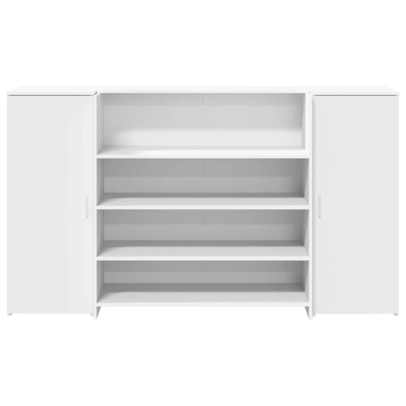 vidaXL reģistratūras galds, balts, 180x50x103,5 cm, inženierkoks