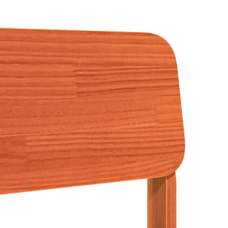 vidaXL dārza krēsls, vaska brūns, 60x52,5x72 cm, priedes masīvkoks