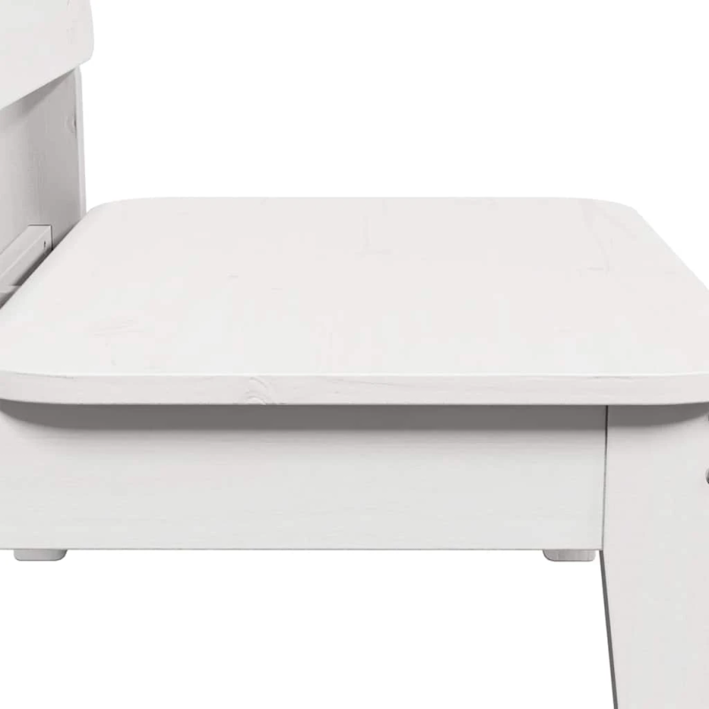 vidaXL dārza krēsli, 2 gab., 60x52,5x72 cm, priedes masīvkoks, balti