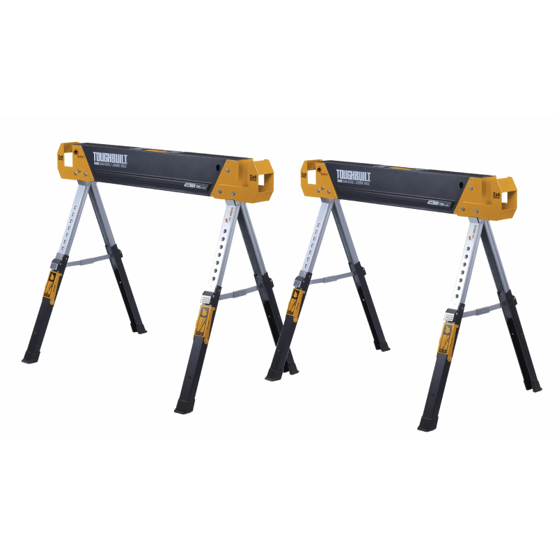 Toughbuilt 2x gab. komplekts Darba zāģstendi - Galdi būvlaukumiem - Āži - Steķi TB-SH60-2 1210001302020