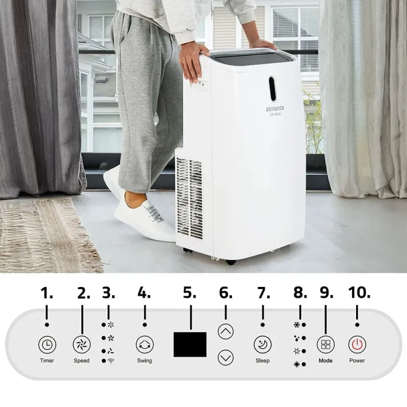 Aiwa AIWA-PAC12Y2 Portable Air Conditioner