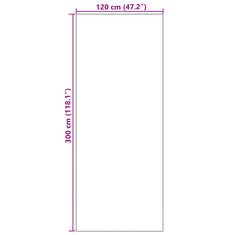 vidaXL Durvju paklājs Sarkans un Melns 120 x 300 cm Poliamīds un PVC