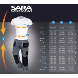 Puskombinezons saraworkwear 11-000024-xl