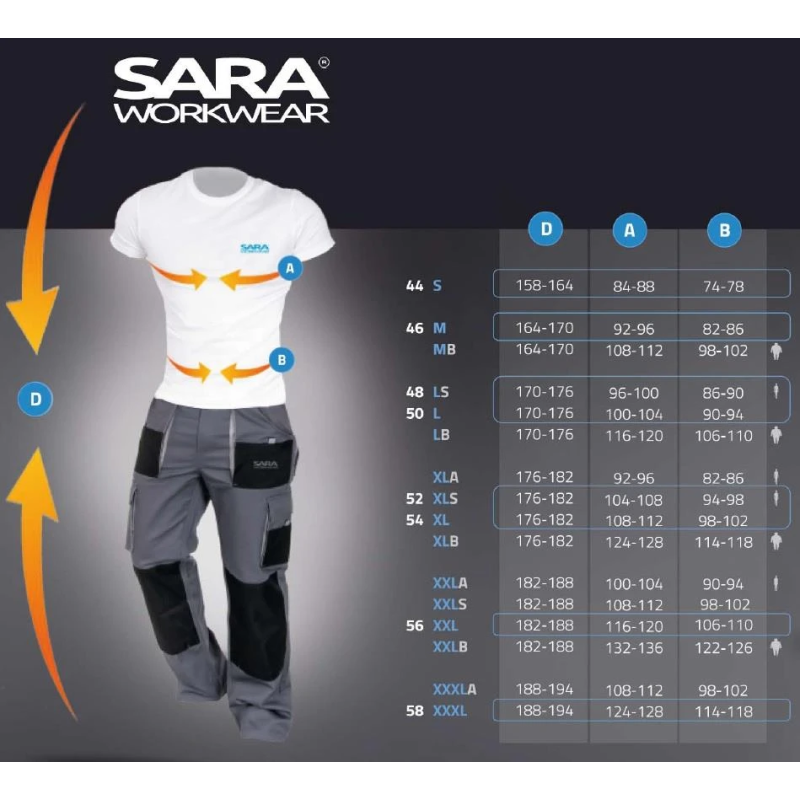 Puskombinezons saraworkwear 11-000024-xl