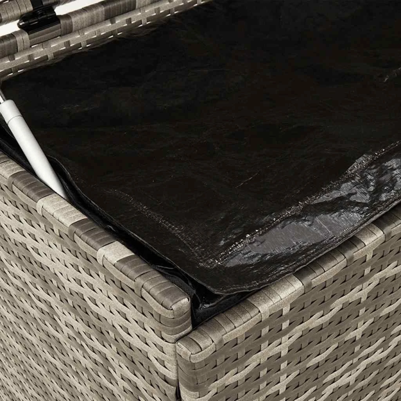 vidaXL dārza uzglabāšanas kaste ar riteņiem pelēka 160x55x75 cms