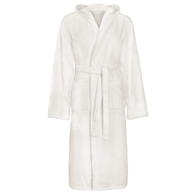 vidaXL Peldmētelis KINN Balts XXXL Kokvilna