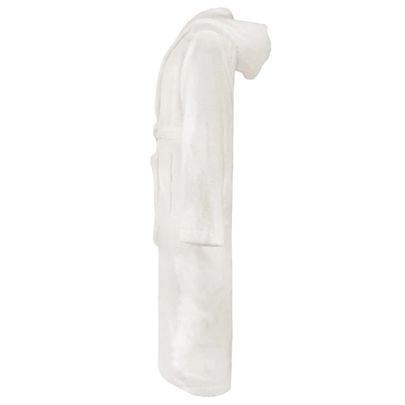 vidaXL Peldmētelis KINN Balts XXXL Kokvilna