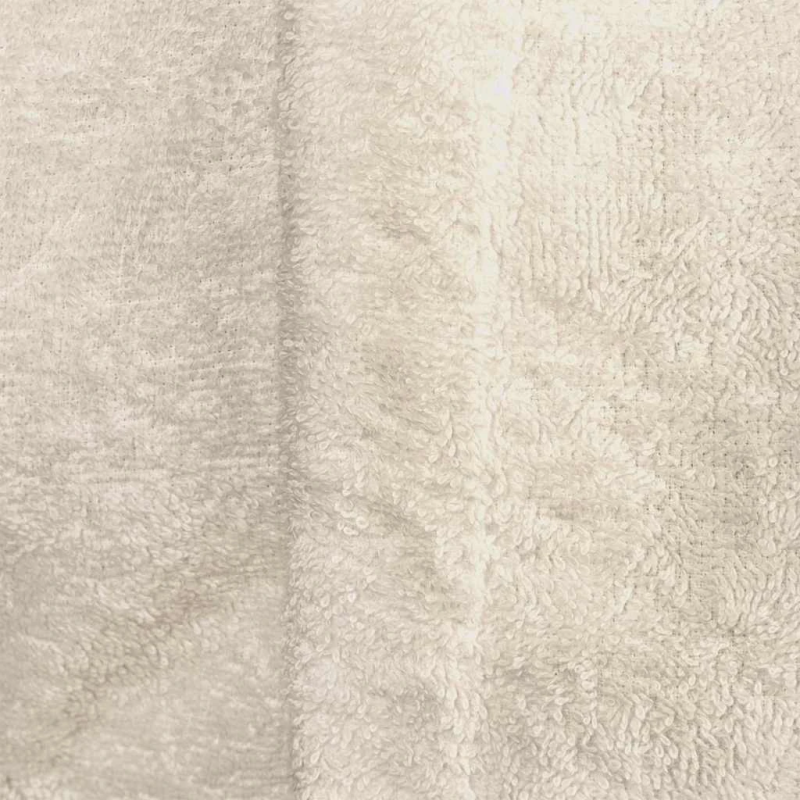 vidaXL Peldmētelis KINN Krēmkrāsa XL Kokvilna