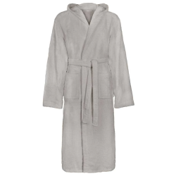 vidaXL Peldmētelis KINN Pelēka S Kokvilna