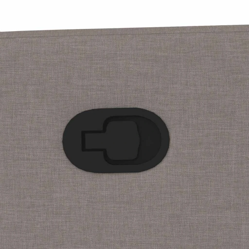 vidaXL atpūtas krēsls, atgāžams, pelēkbrūns audums