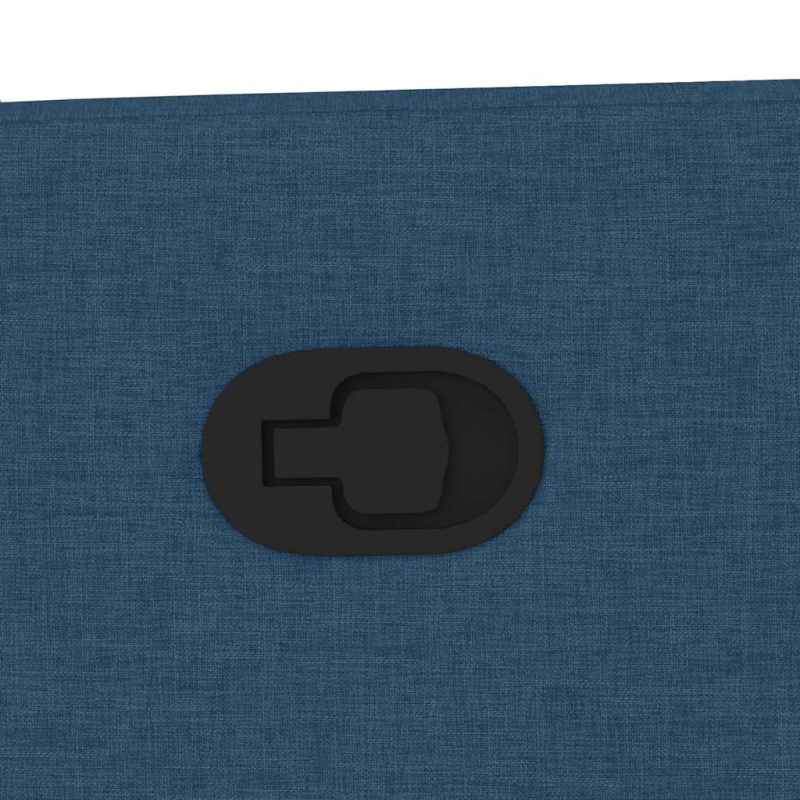 vidaXL masāžas krēsls, atgāžams, zils audums