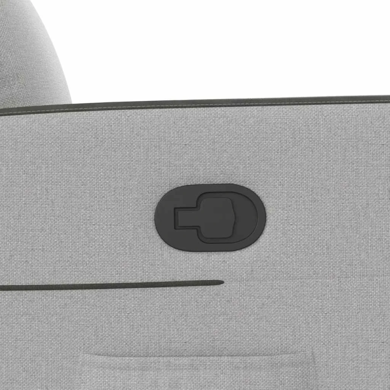 vidaXL Atzveltnes krēsls mākonis pelēks audums