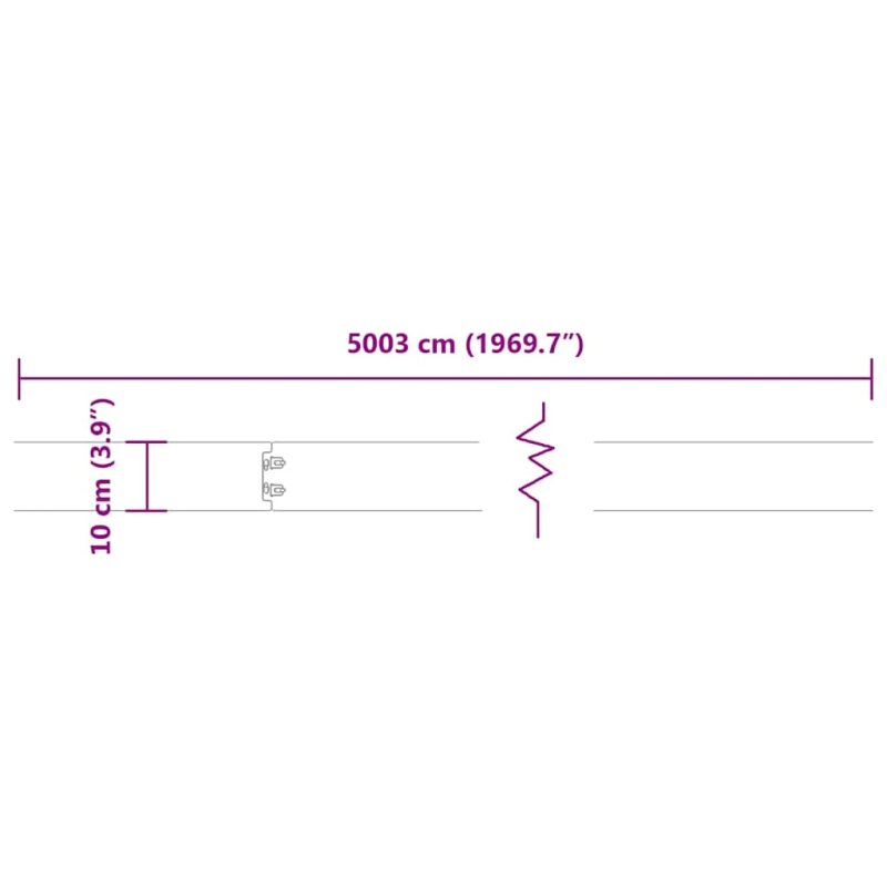 vidaXL Zālāju apmales 50 gab 10x103 cm cinkots tērauds