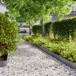 vidaXL Zālāju apmales 50 gab Antracīts 15x103cm Auksti velmēts tērauds